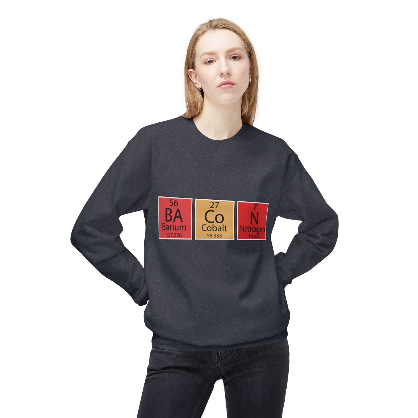 Science Element Fleece Crewneck Sweatshirt - Lustige Chemie Geschenke für Nerds