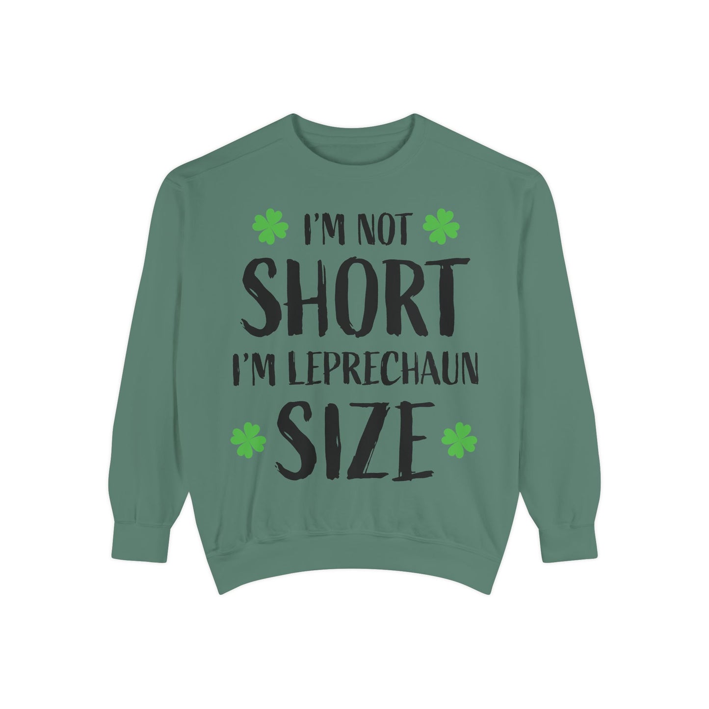 Sweatshirt in Koboldgröße – Unisex, stückgefärbt für Spaß am St. Patrick's Day