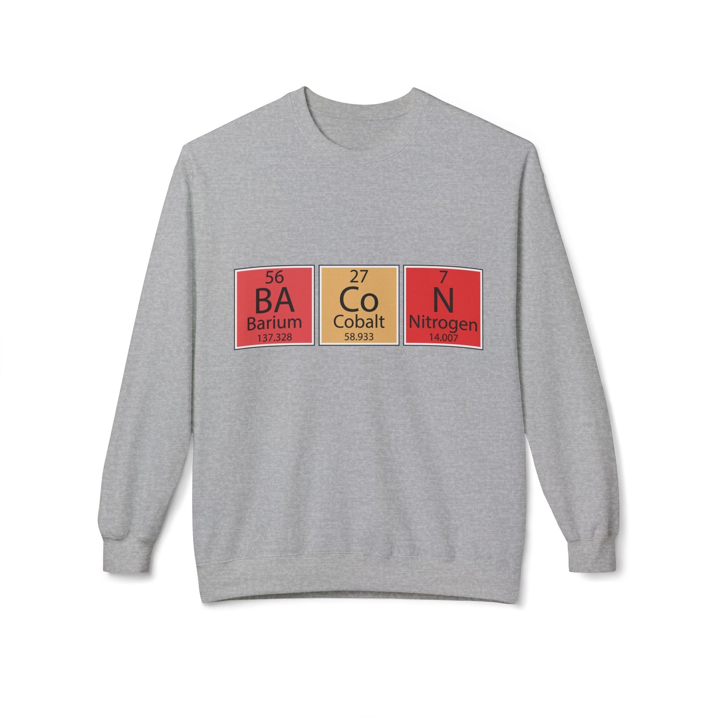 Science Element Fleece Crewneck Sweatshirt - Lustige Chemie Geschenke für Nerds