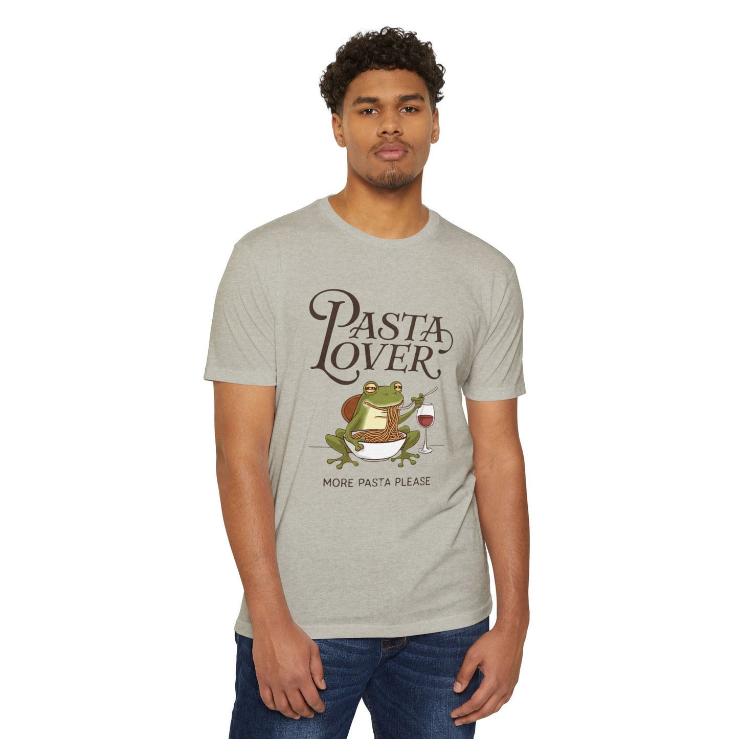 Pasta Lover Unisex T-Shirt - Funny Frog Design for Foodies