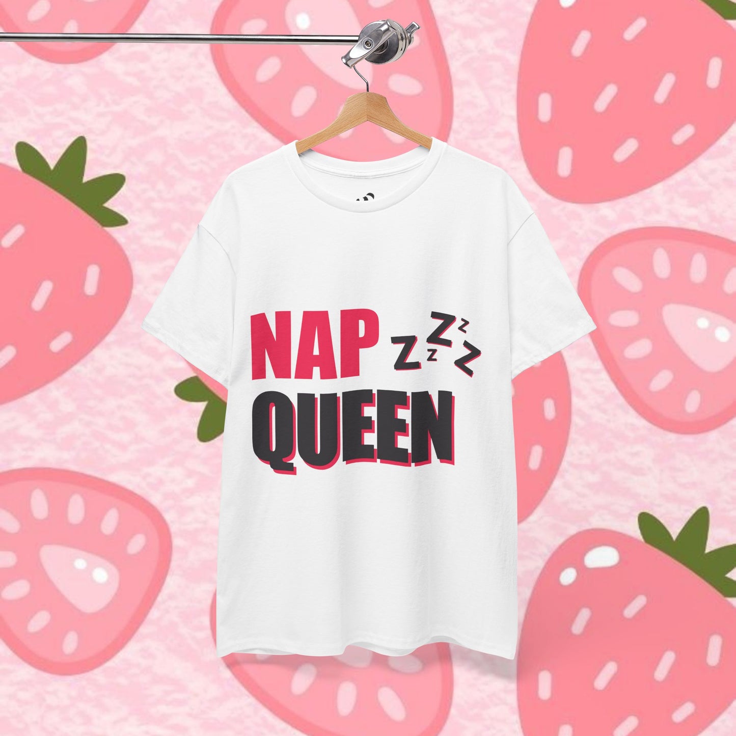 Nap Queen Unisex Heavy Cotton Tee - Perfect for Nappers and Relaxation Lovers