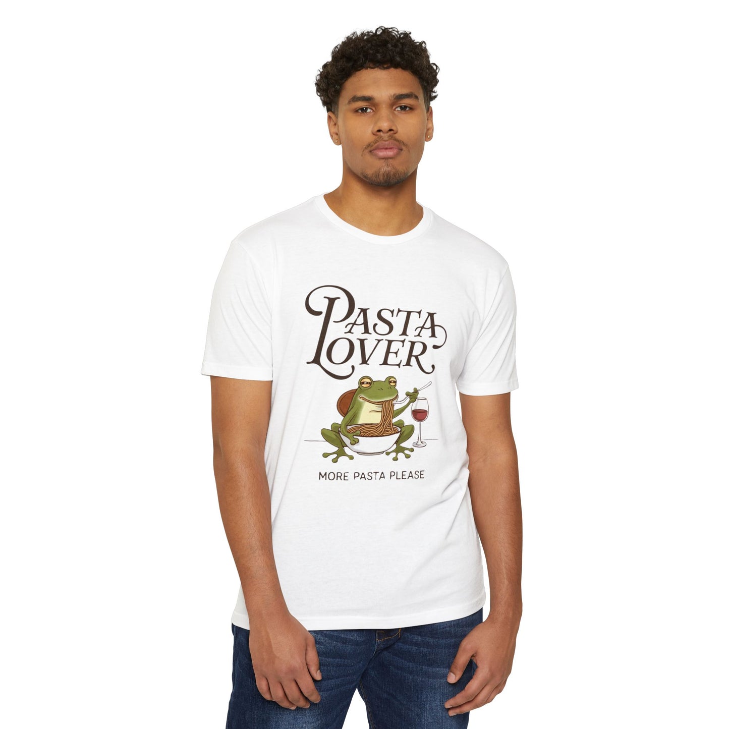 Pasta Lover Unisex T-Shirt - Funny Frog Design for Foodies