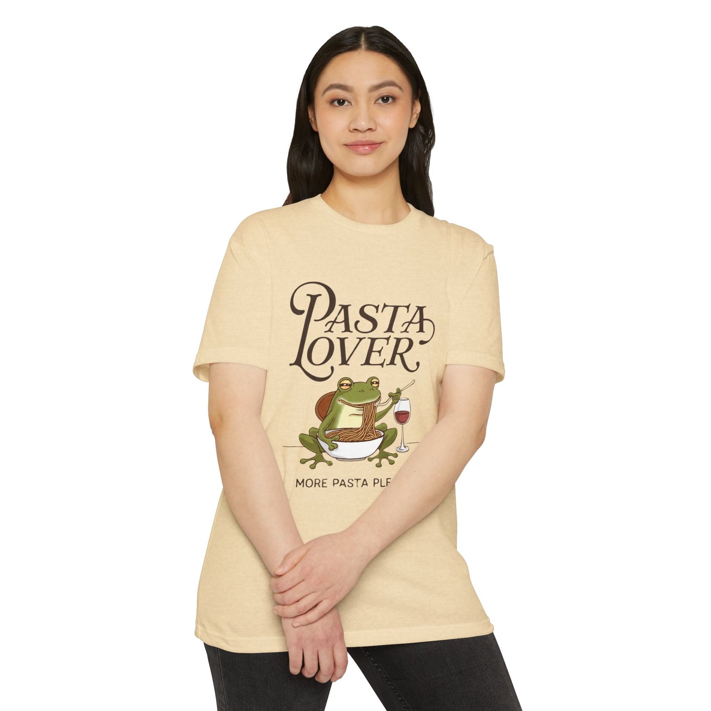 Pasta Lover Unisex T-Shirt - Funny Frog Design for Foodies