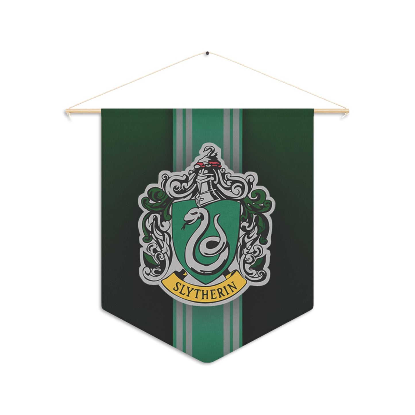 Slytherin Pennant Wall Banner – House Pride Decor for Wizarding Fans