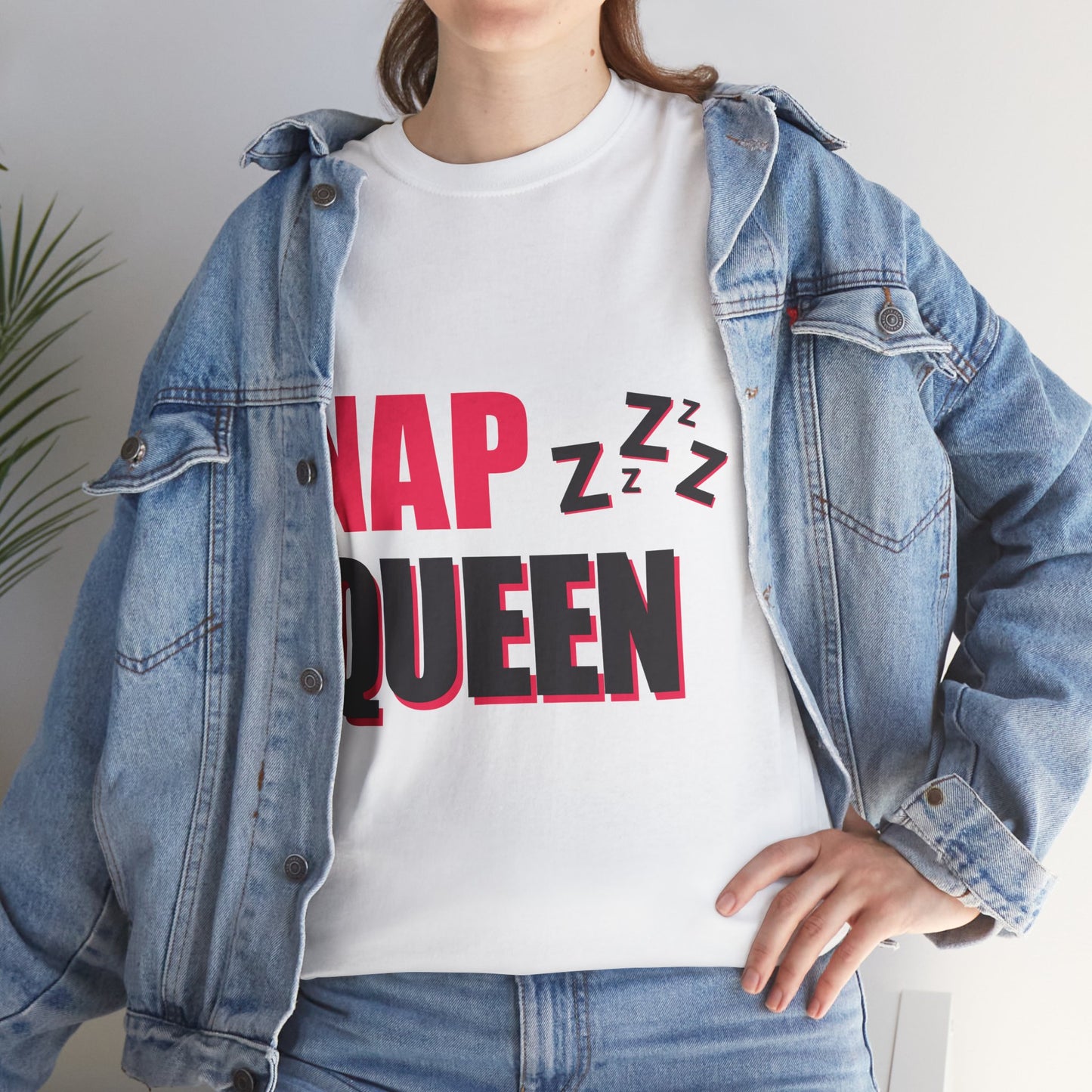 Nap Queen Unisex Heavy Cotton Tee - Perfect for Nappers and Relaxation Lovers