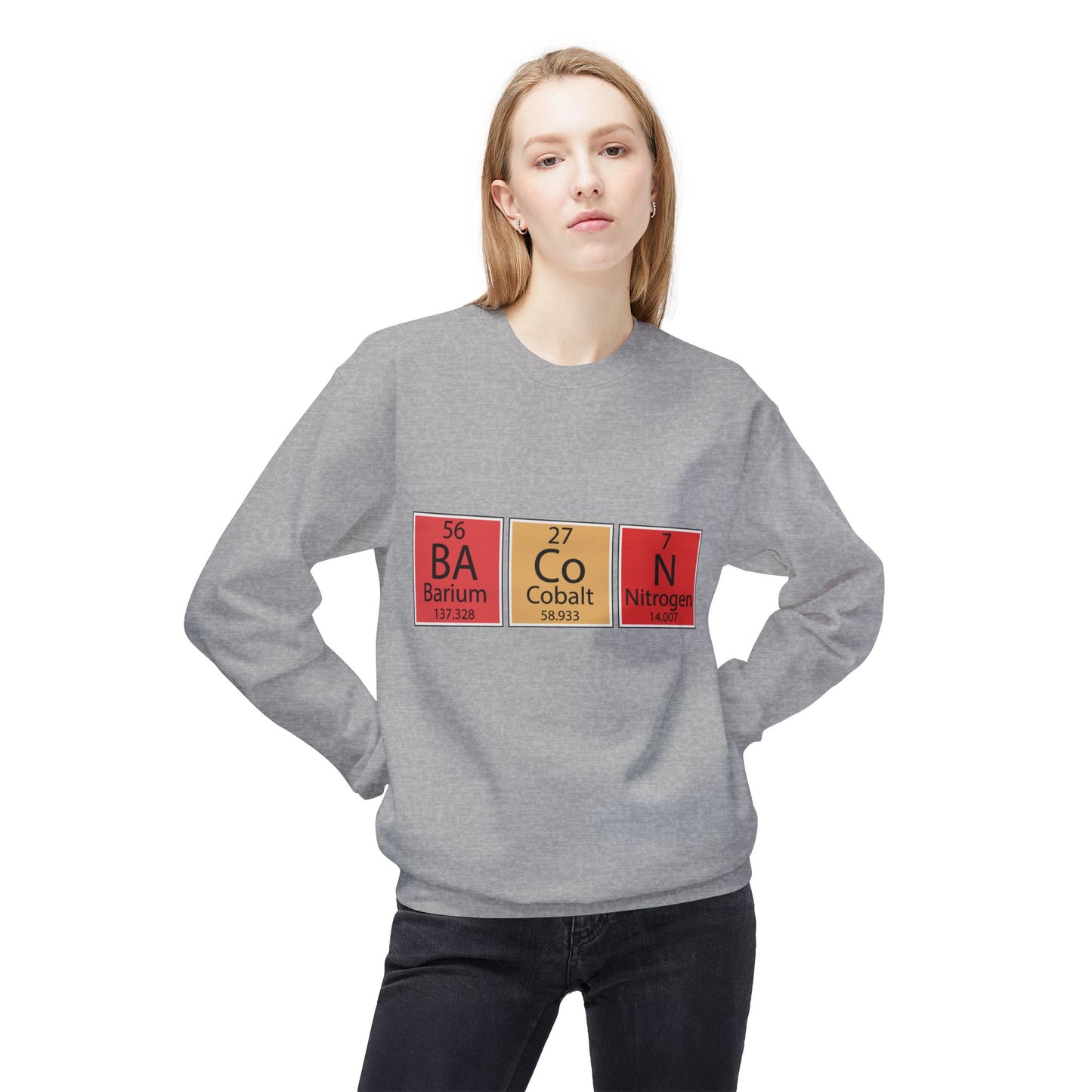 Science Element Fleece Crewneck Sweatshirt - Lustige Chemie Geschenke für Nerds