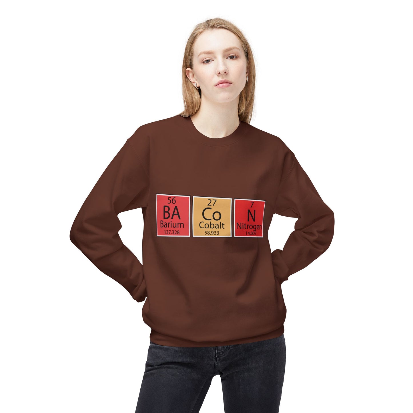 Science Element Fleece Crewneck Sweatshirt - Lustige Chemie Geschenke für Nerds