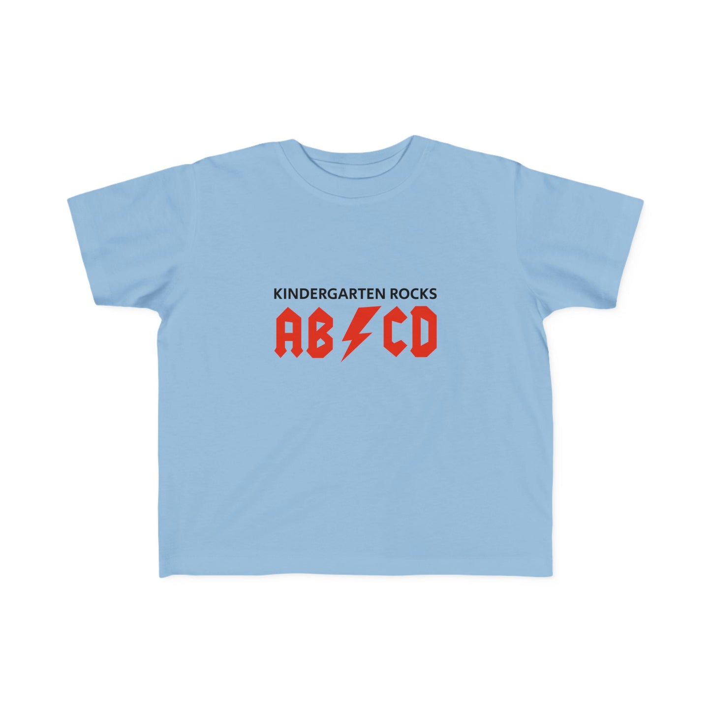 Lustiges Jersey-T-Shirt für Kleinkinder – „Kindergarten Rocks ABC“