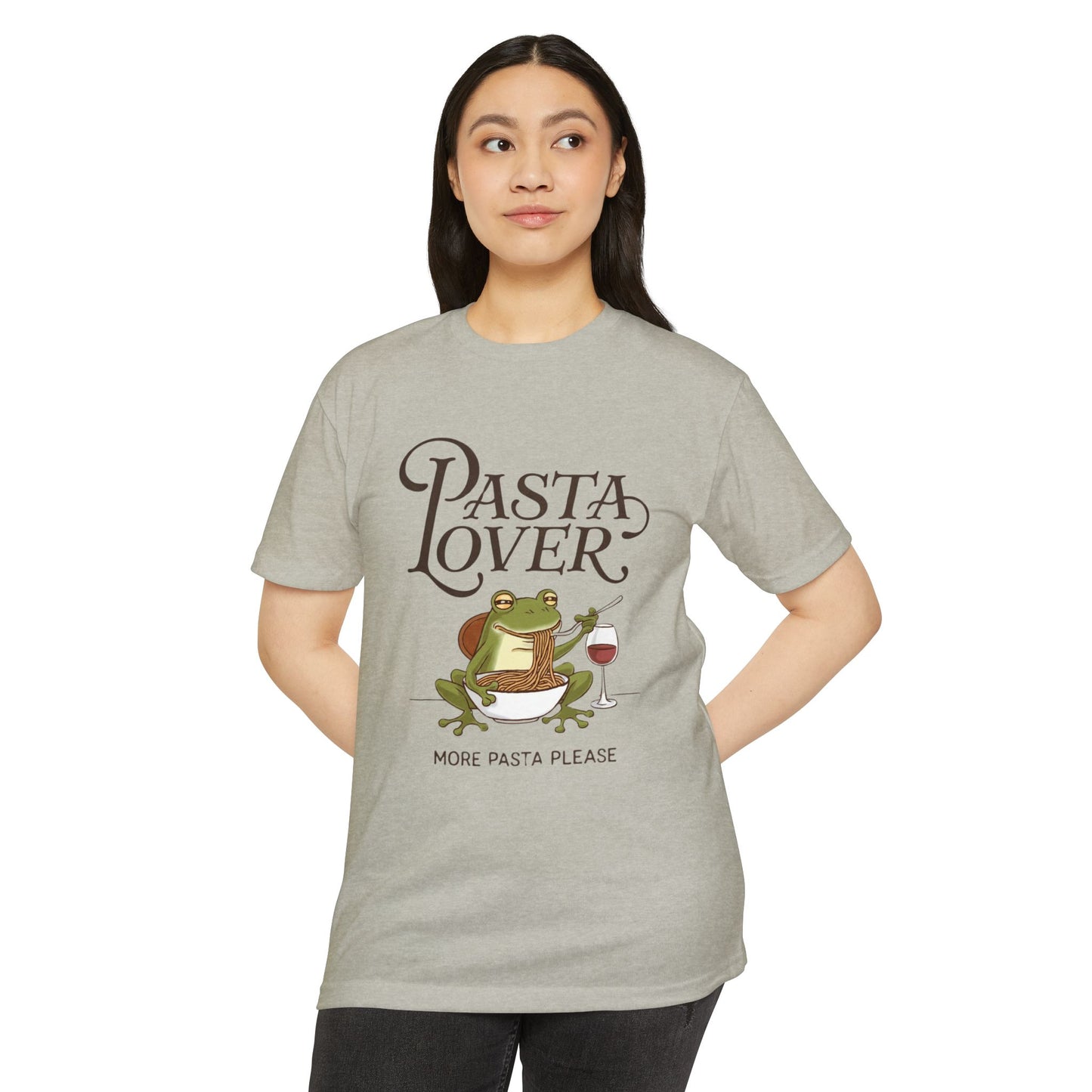 Pasta Lover Unisex T-Shirt - Funny Frog Design for Foodies