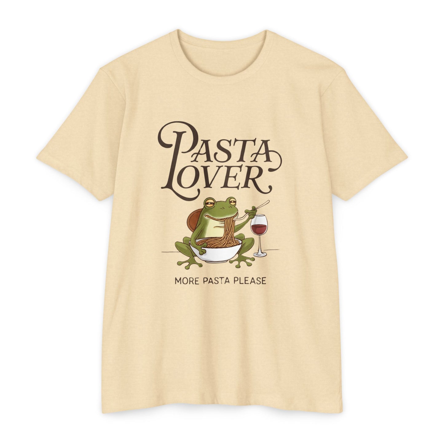 Pasta Lover Unisex T-Shirt - Funny Frog Design for Foodies