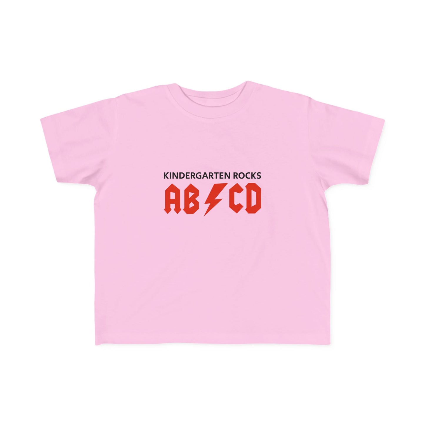 Lustiges Jersey-T-Shirt für Kleinkinder – „Kindergarten Rocks ABC“