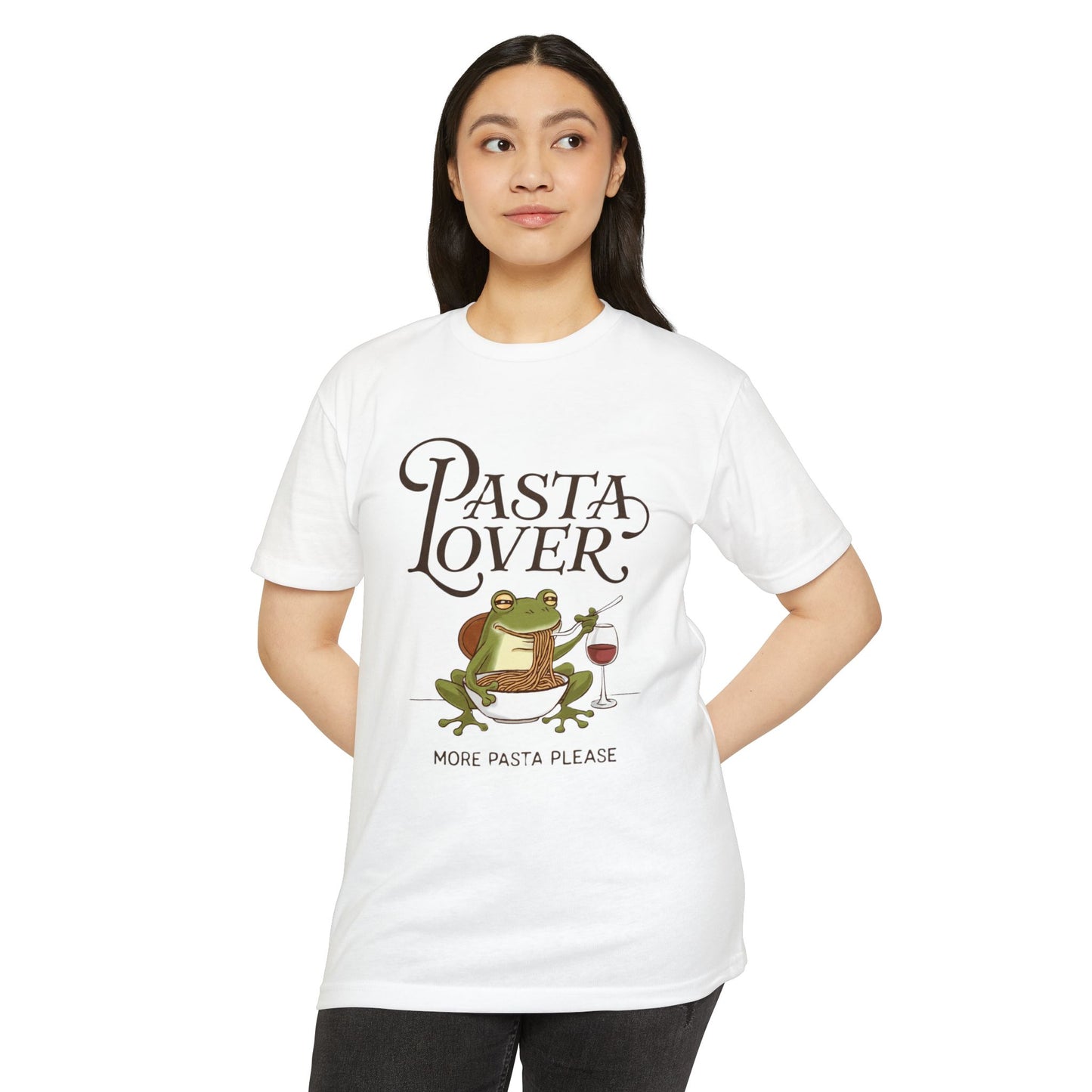 Pasta Lover Unisex T-Shirt - Funny Frog Design for Foodies
