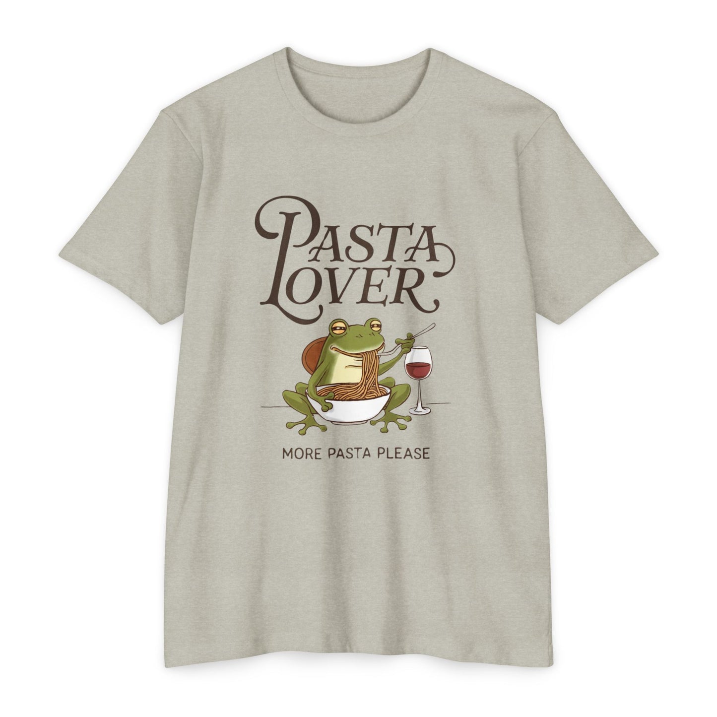 Pasta Lover Unisex T-Shirt - Funny Frog Design for Foodies
