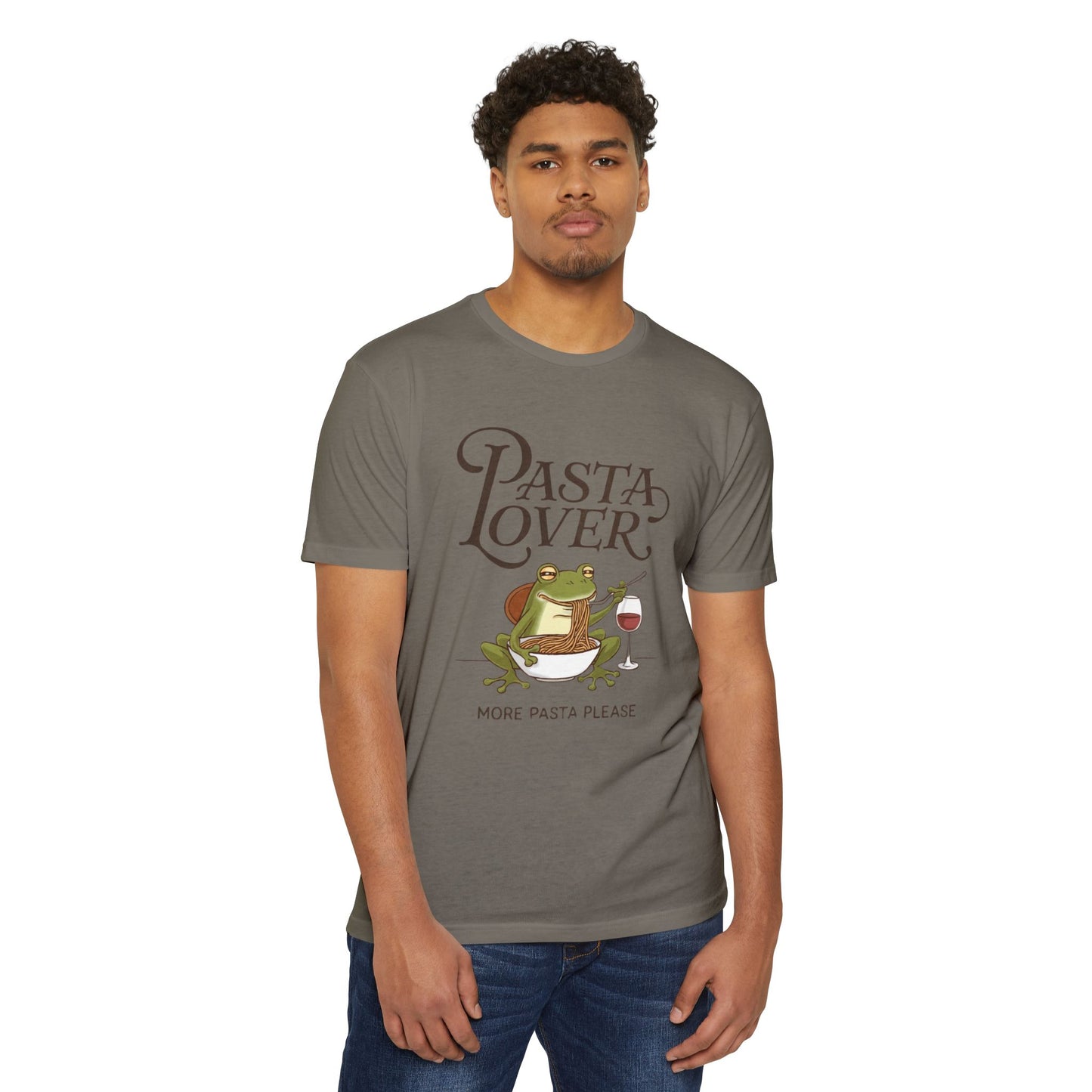 Pasta Lover Unisex T-Shirt - Funny Frog Design for Foodies