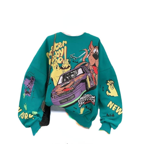 Kawaii Sweatshirt Harajuku Ladies Pullover Women's Anime Hoodiem Y2K Garbage Clothes, Kawaii Gothic Clothing