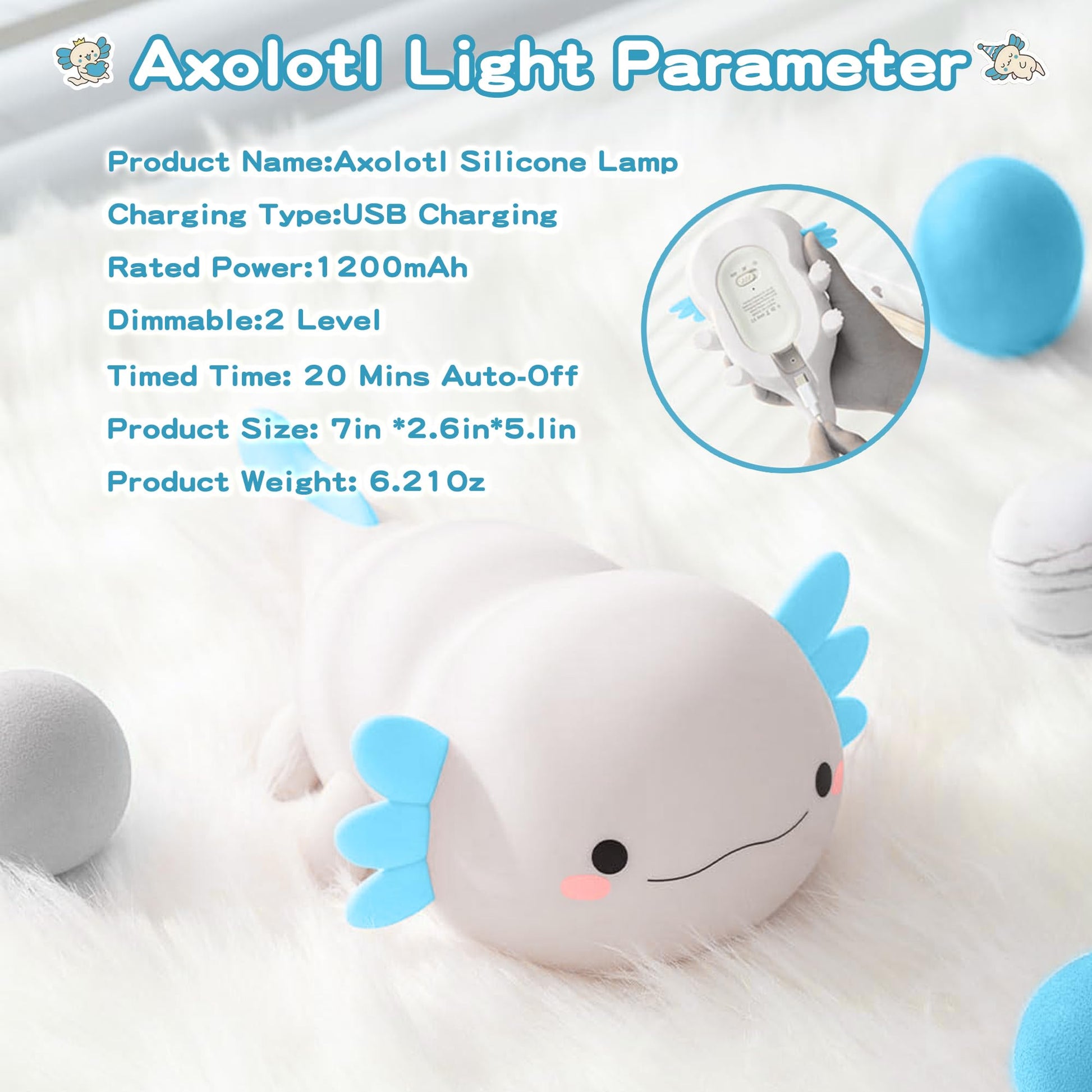 Duck Lamp, Cute Pea Duck Night Light, 2 Levels Dimmable Ducky Night Lamp, LED Squishy Animal Light for Kids Sleep, Rechargeable Bedside Touch Silicone Lamp, Unique Dorm Decor Gift Toy