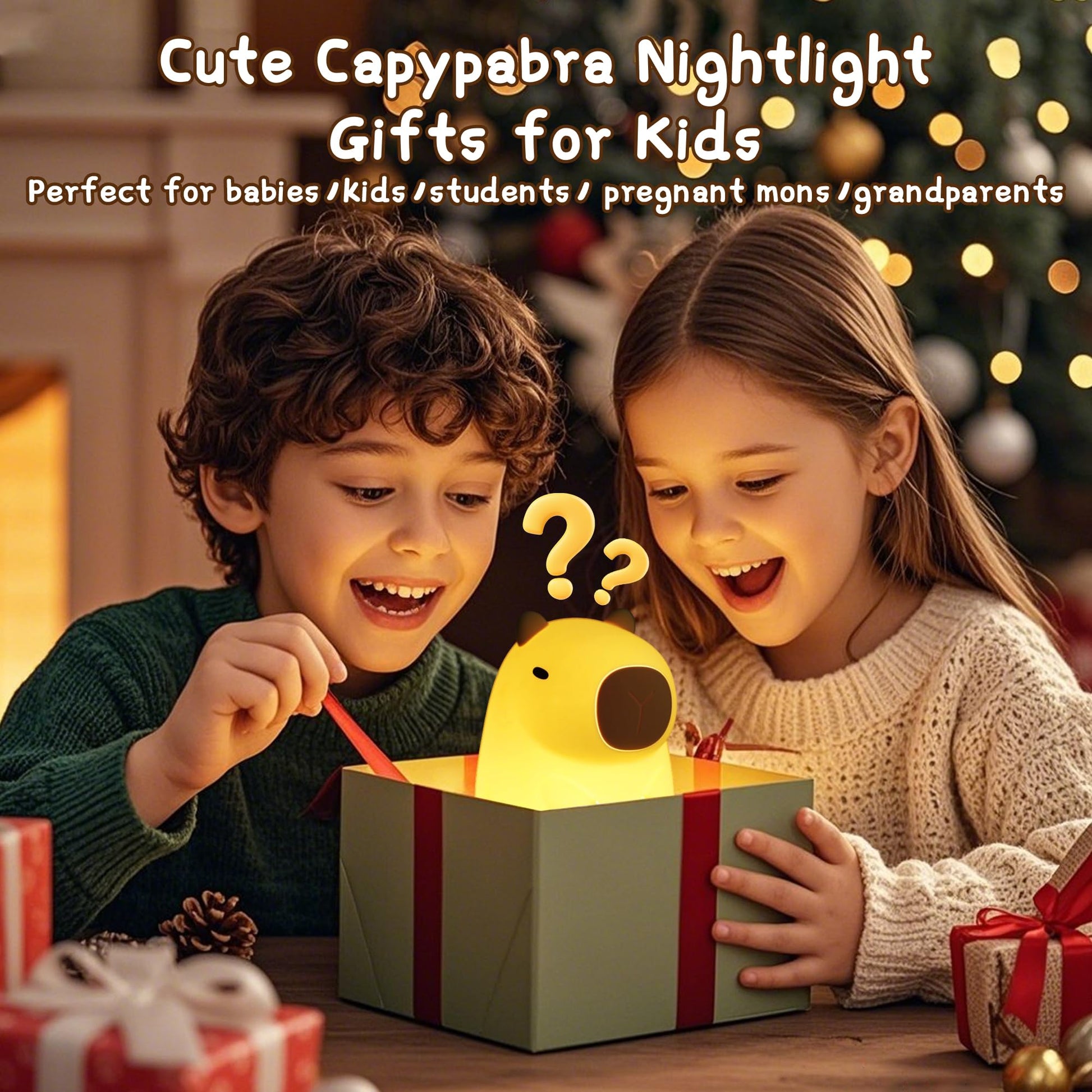 Duck Lamp, Cute Pea Duck Night Light, 2 Levels Dimmable Ducky Night Lamp, LED Squishy Animal Light for Kids Sleep, Rechargeable Bedside Touch Silicone Lamp, Unique Dorm Decor Gift Toy