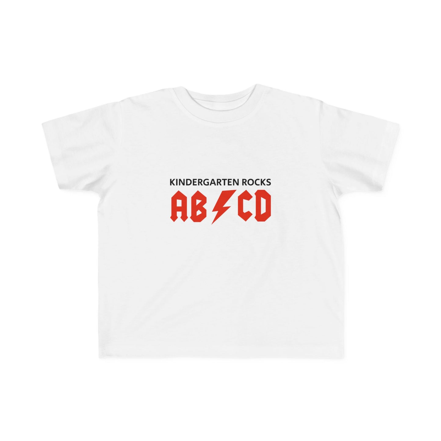 Lustiges Jersey-T-Shirt für Kleinkinder – „Kindergarten Rocks ABC“
