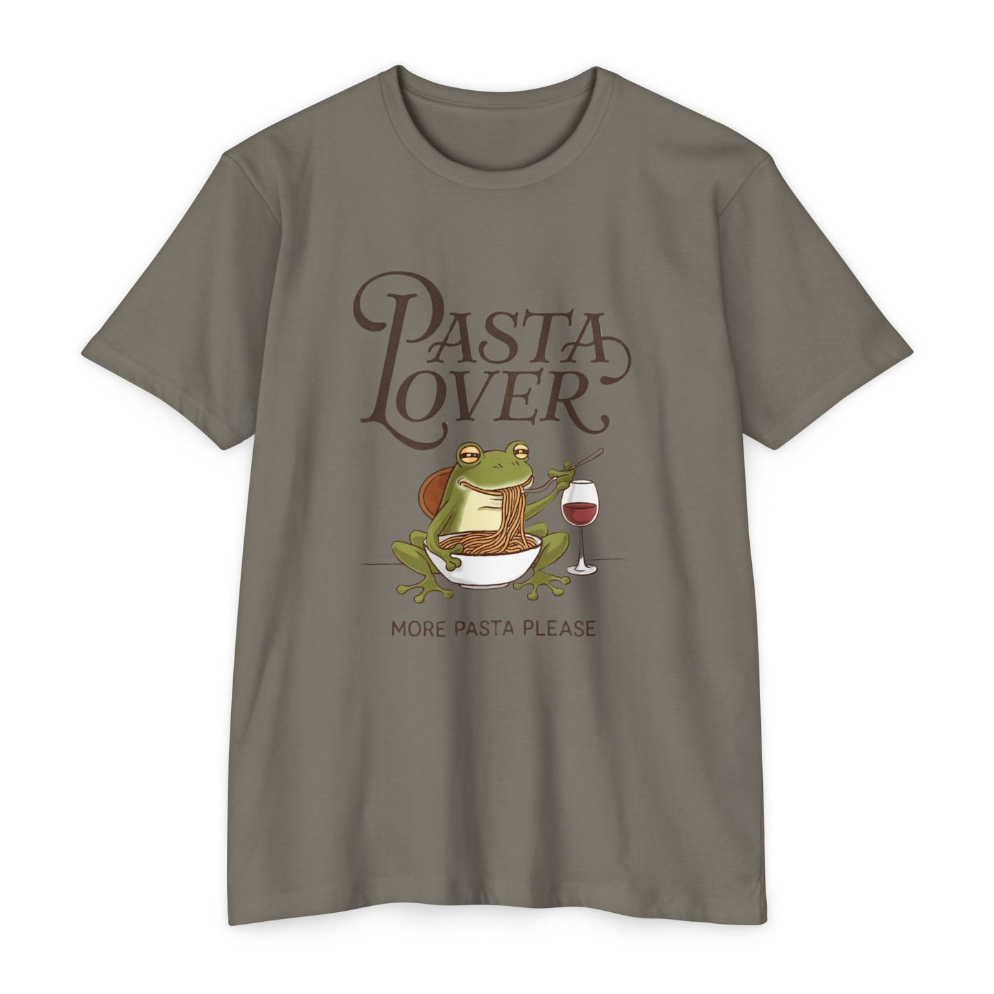 Pasta Lover Unisex T-Shirt - Funny Frog Design for Foodies